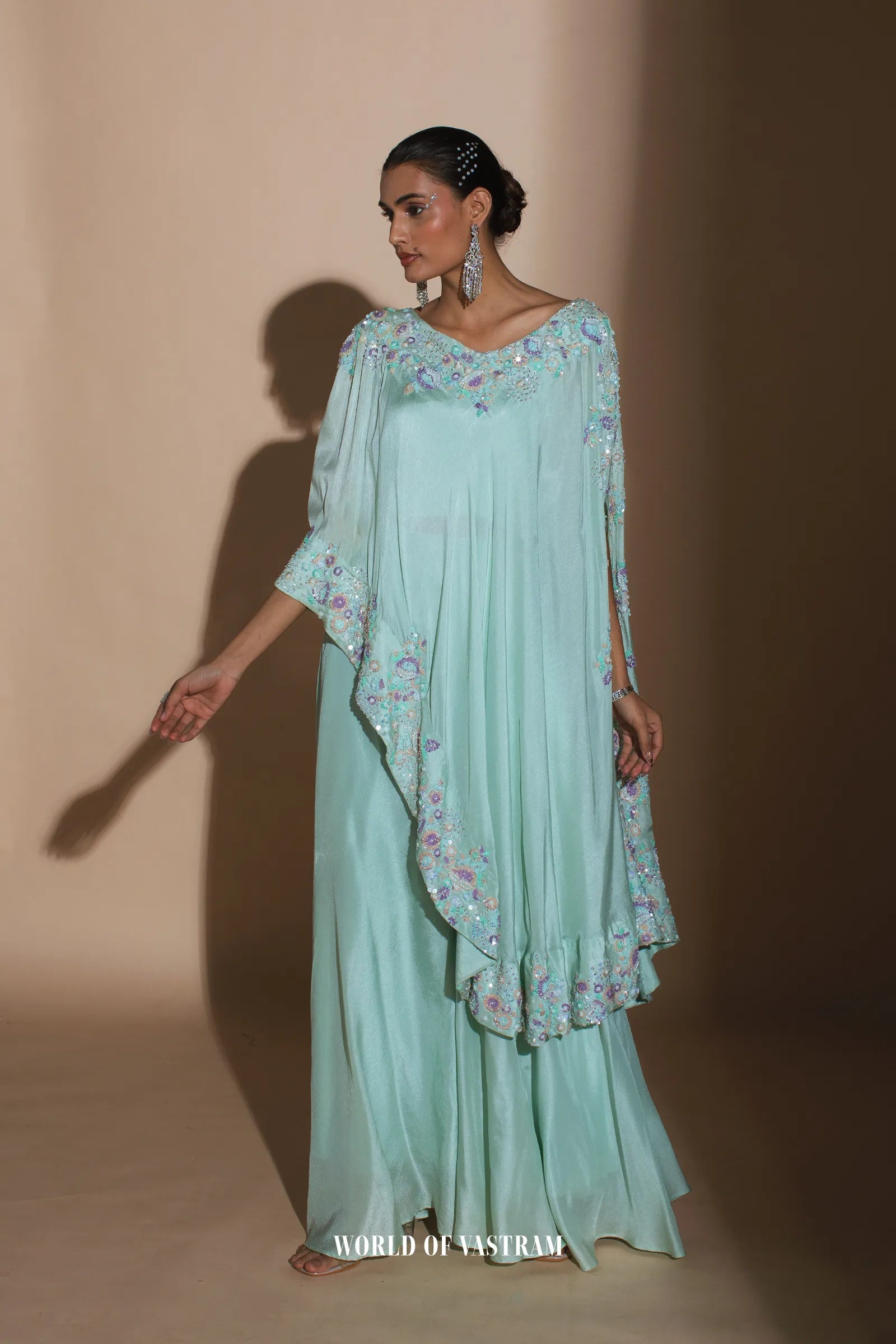 Blue Kaftan Style Dress