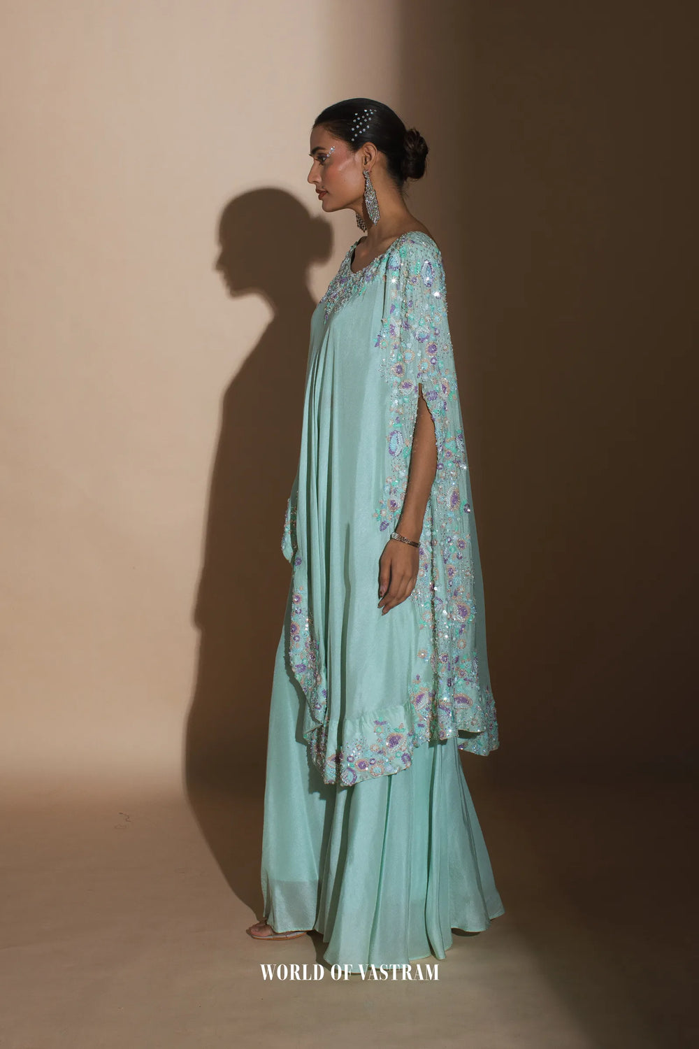 Blue Kaftan Style Dress