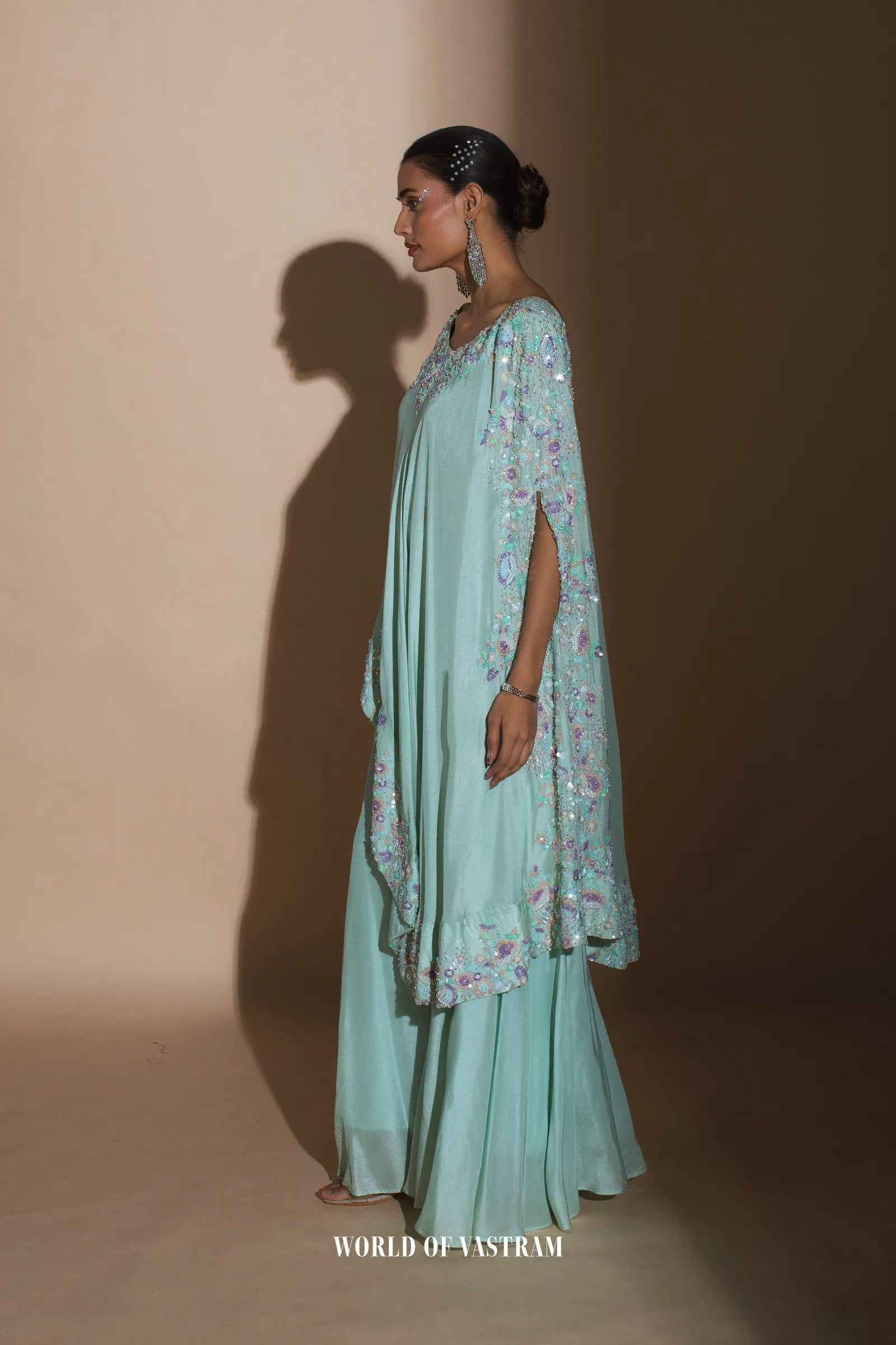 Blue Kaftan Style Dress
