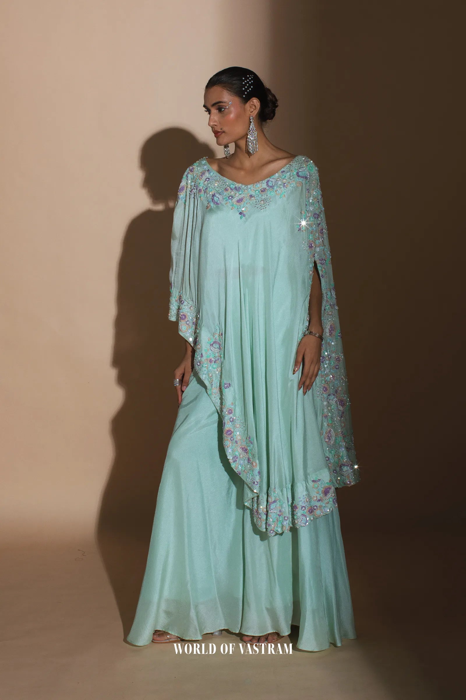 Blue Kaftan Style Dress