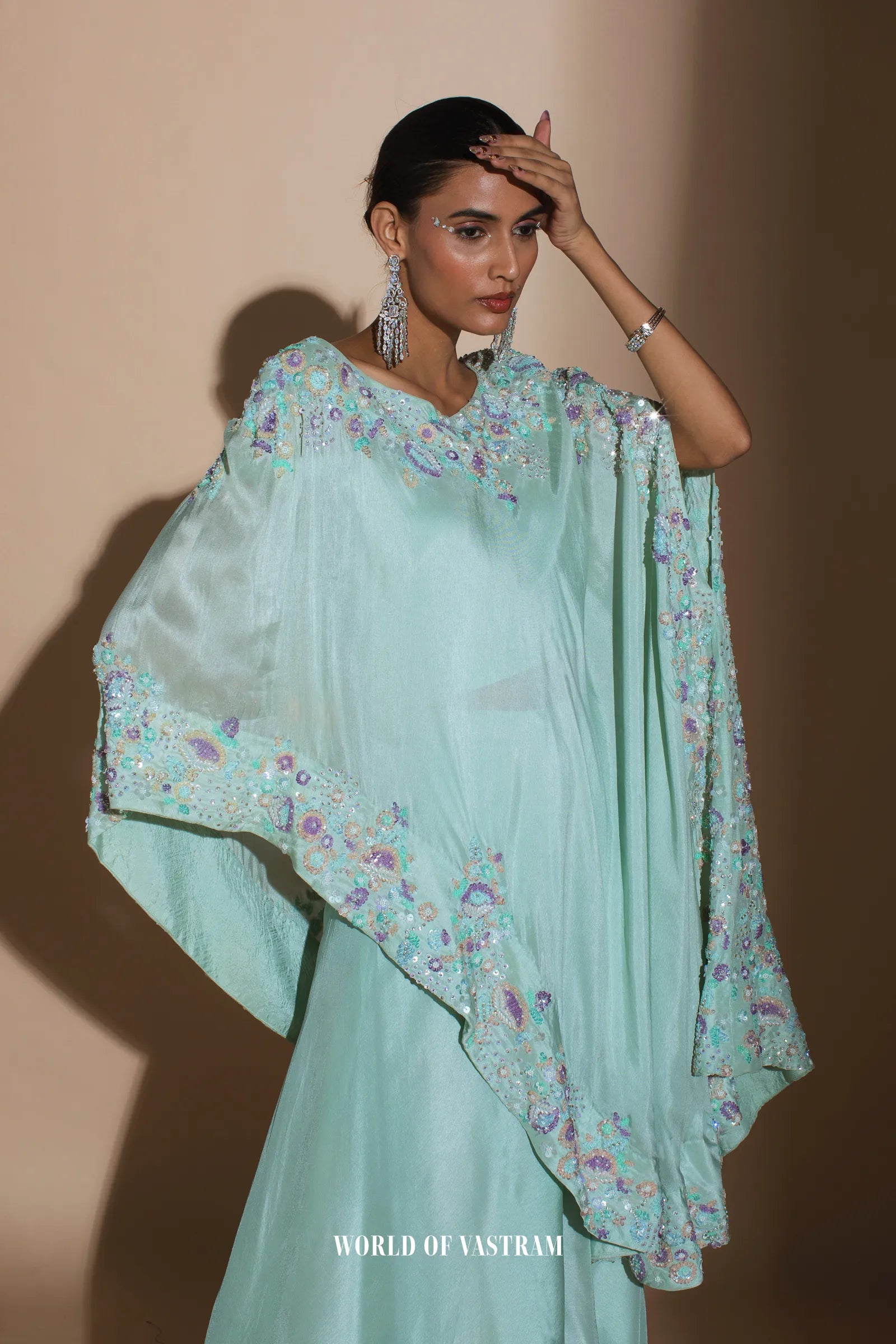 Blue Kaftan Style Dress