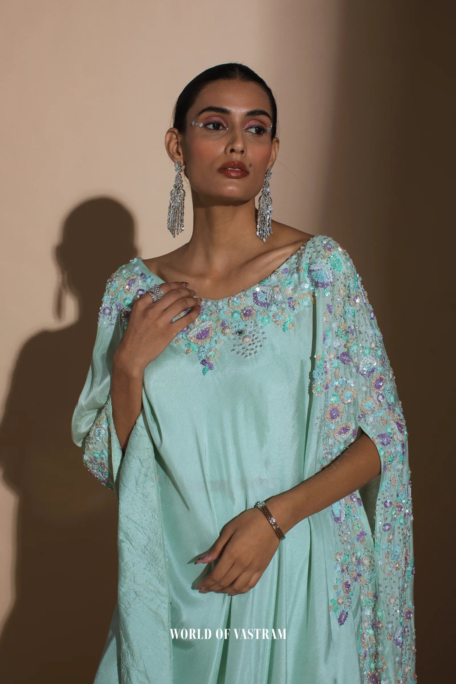 Blue Kaftan Style Dress