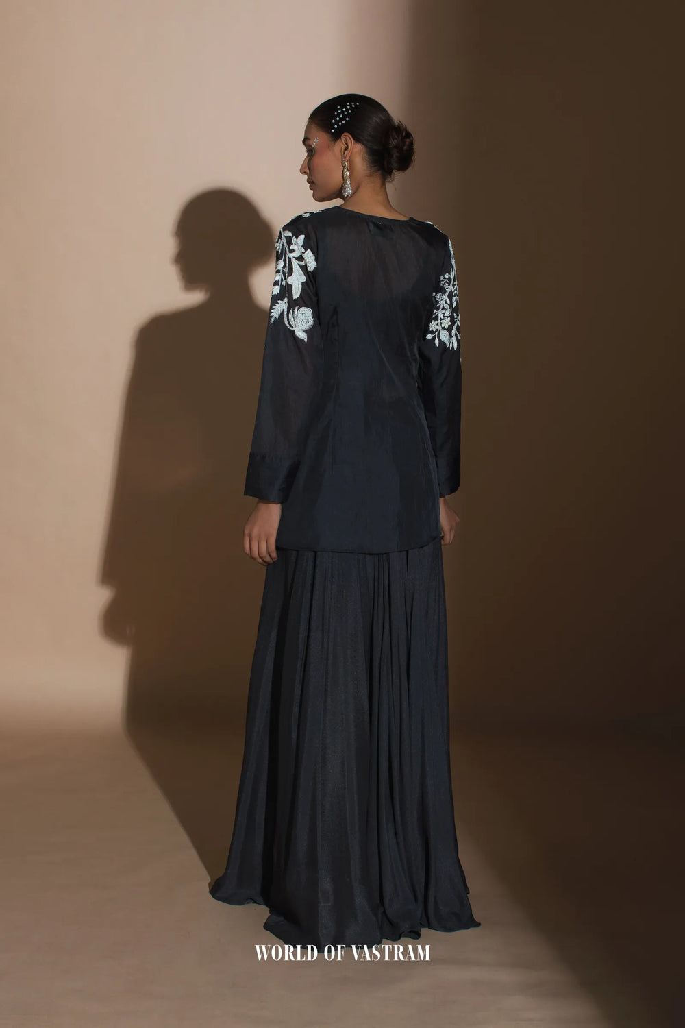 charcoal black zip top and pant set