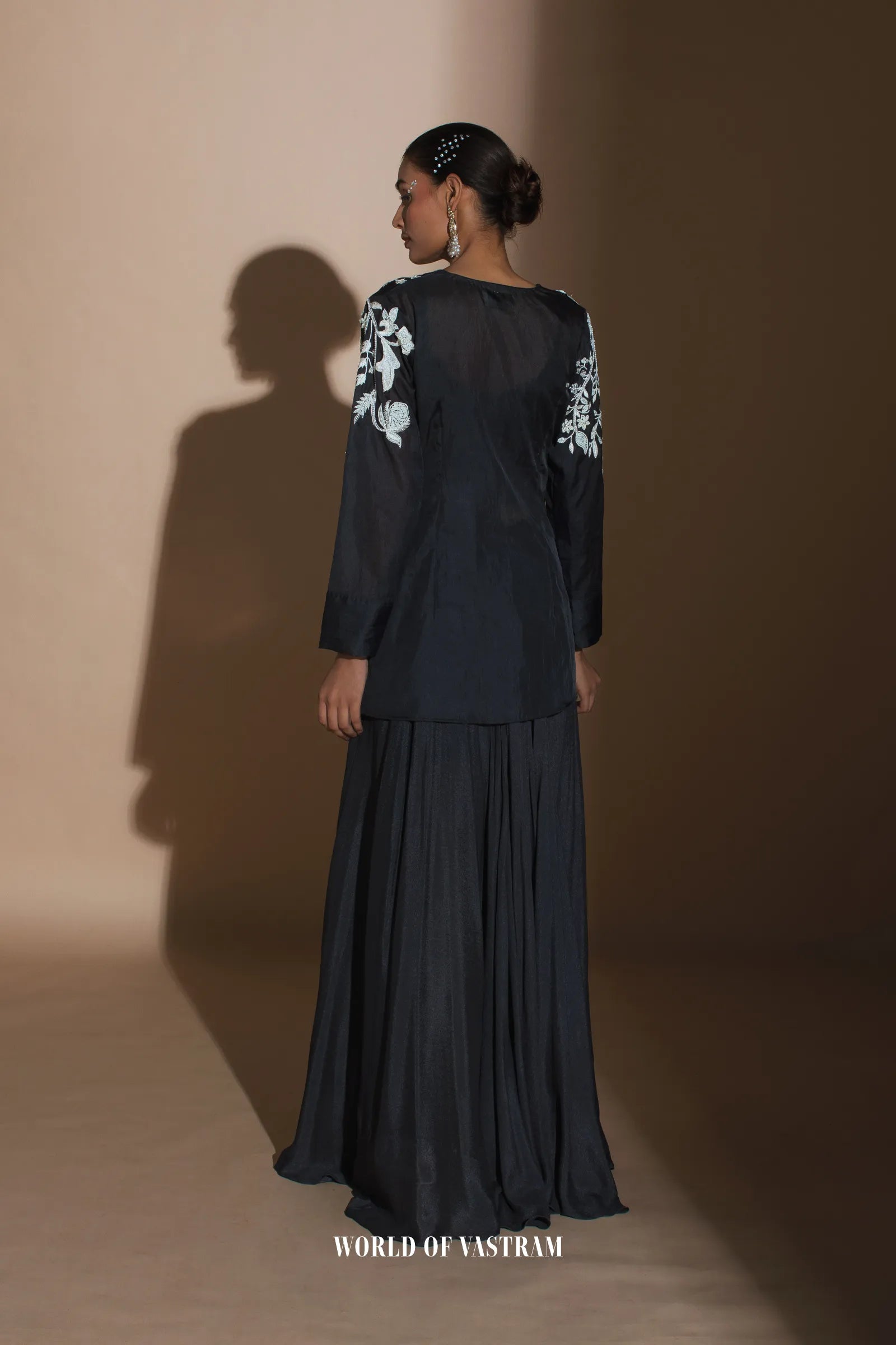 charcoal black zip top and pant set