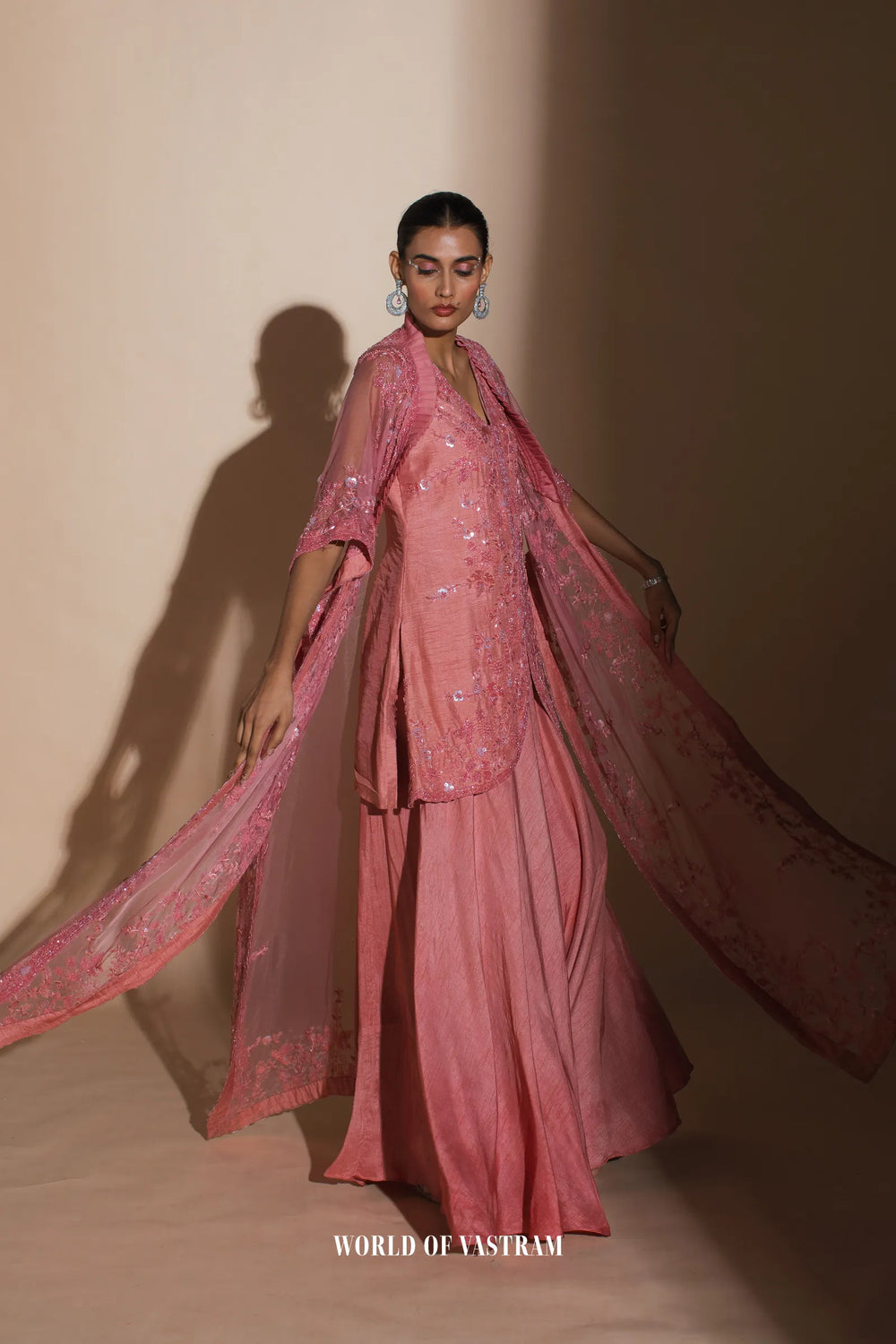 Blush pink dress with jacket