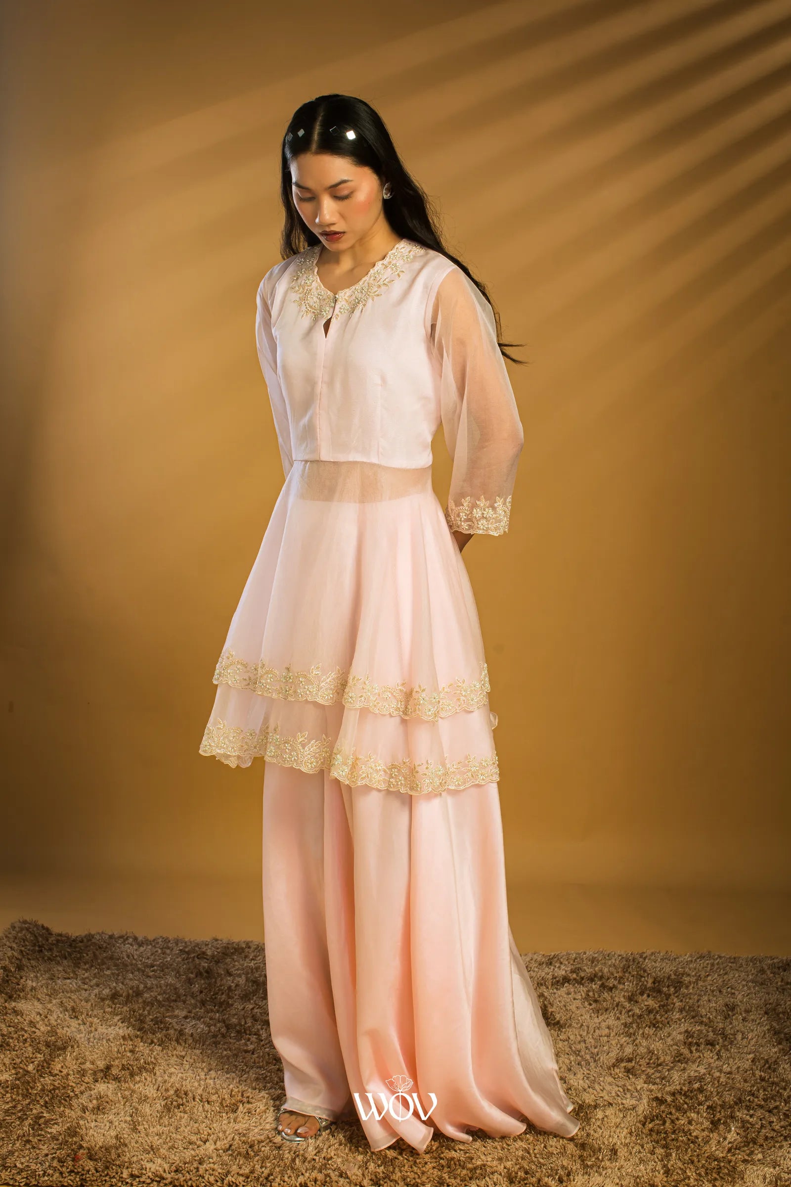 Blush-pink set