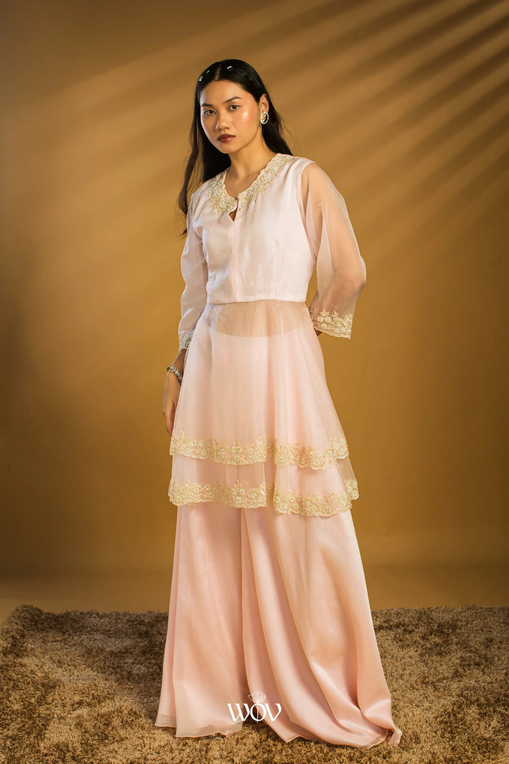 Blush-pink set