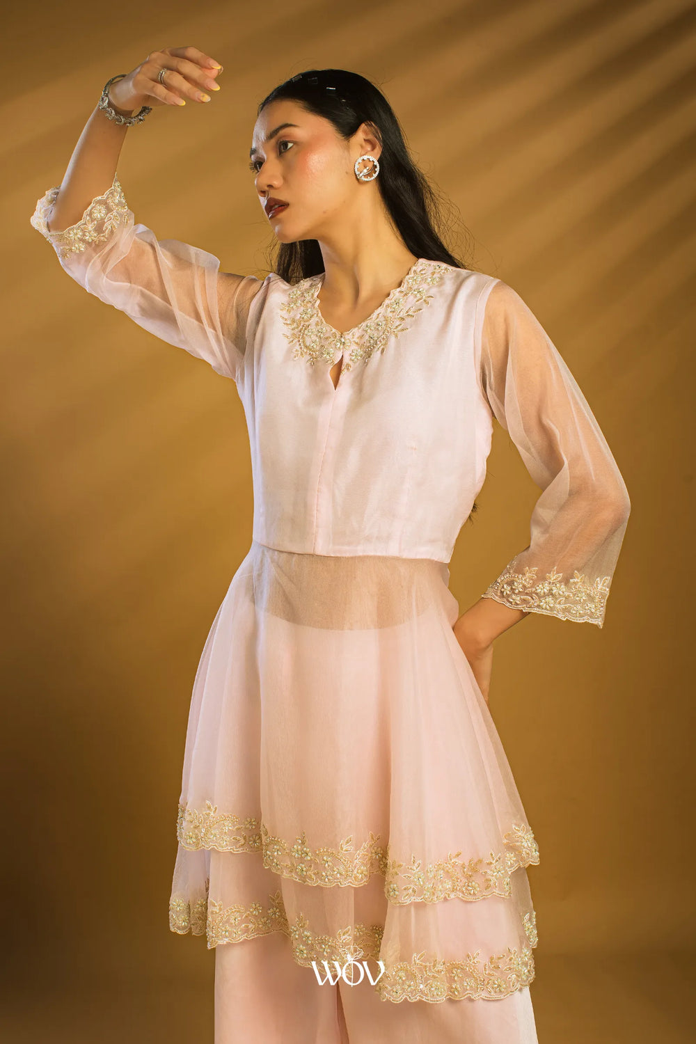 Blush-pink set