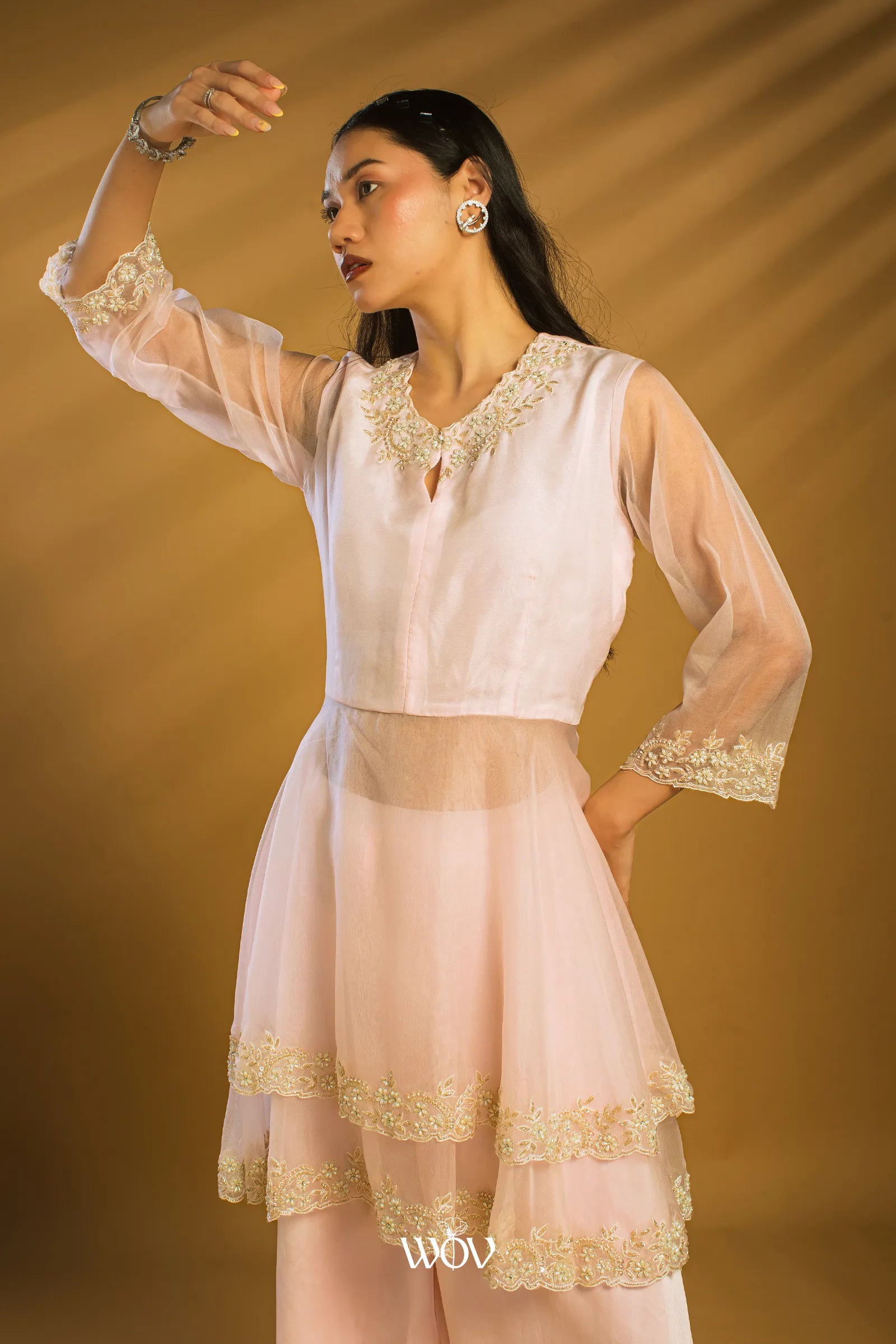 Blush-pink set