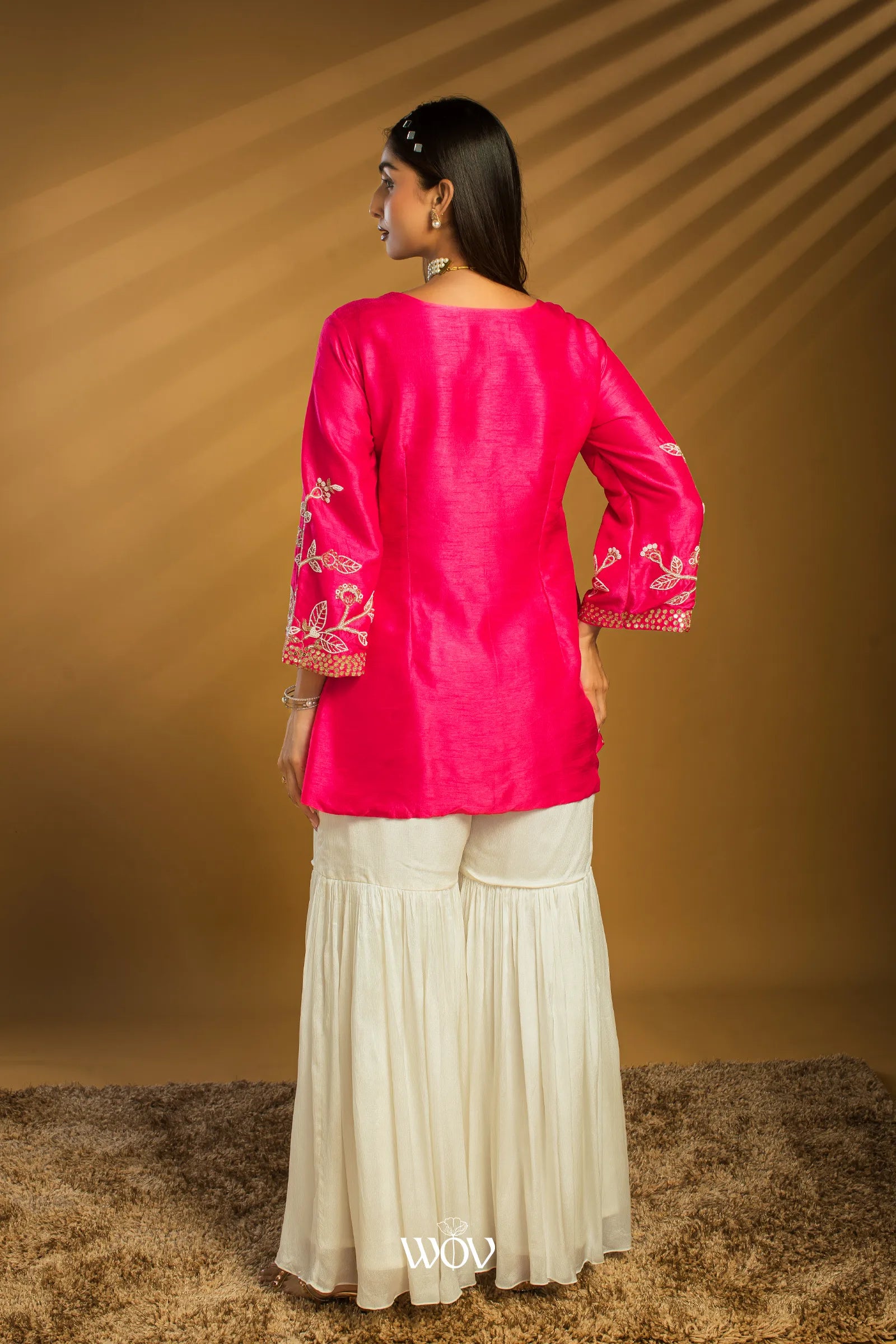 Rani Gulab Peplum Set