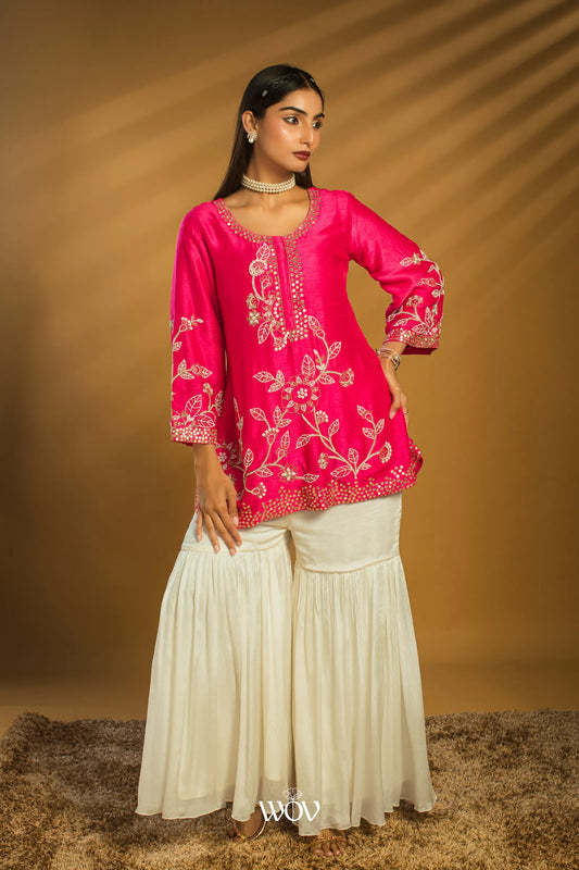Rani Gulab Peplum Set