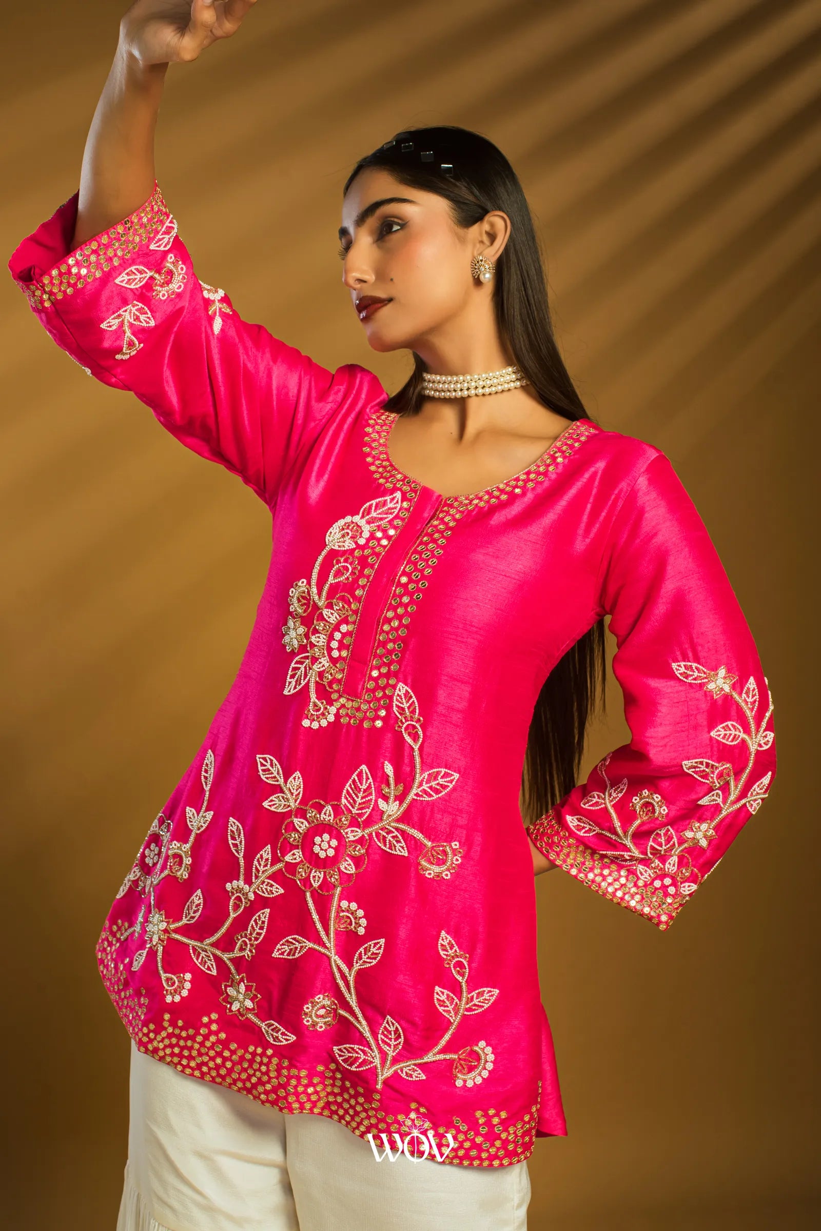 Rani Gulab Peplum Set