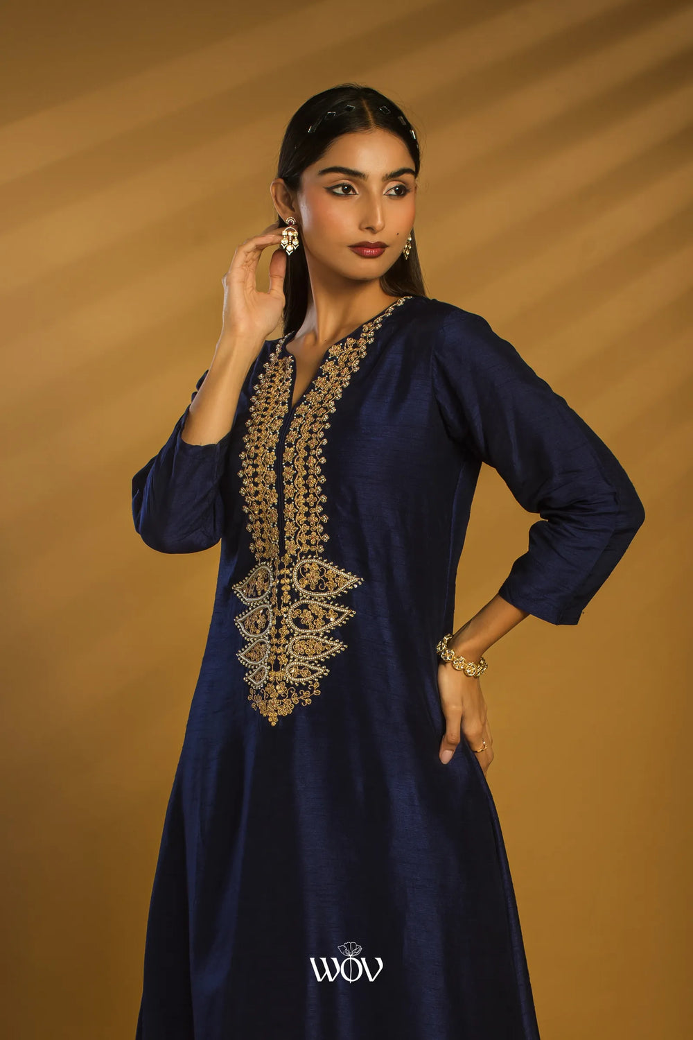 Midnight Navy Blue  Kurta Set
