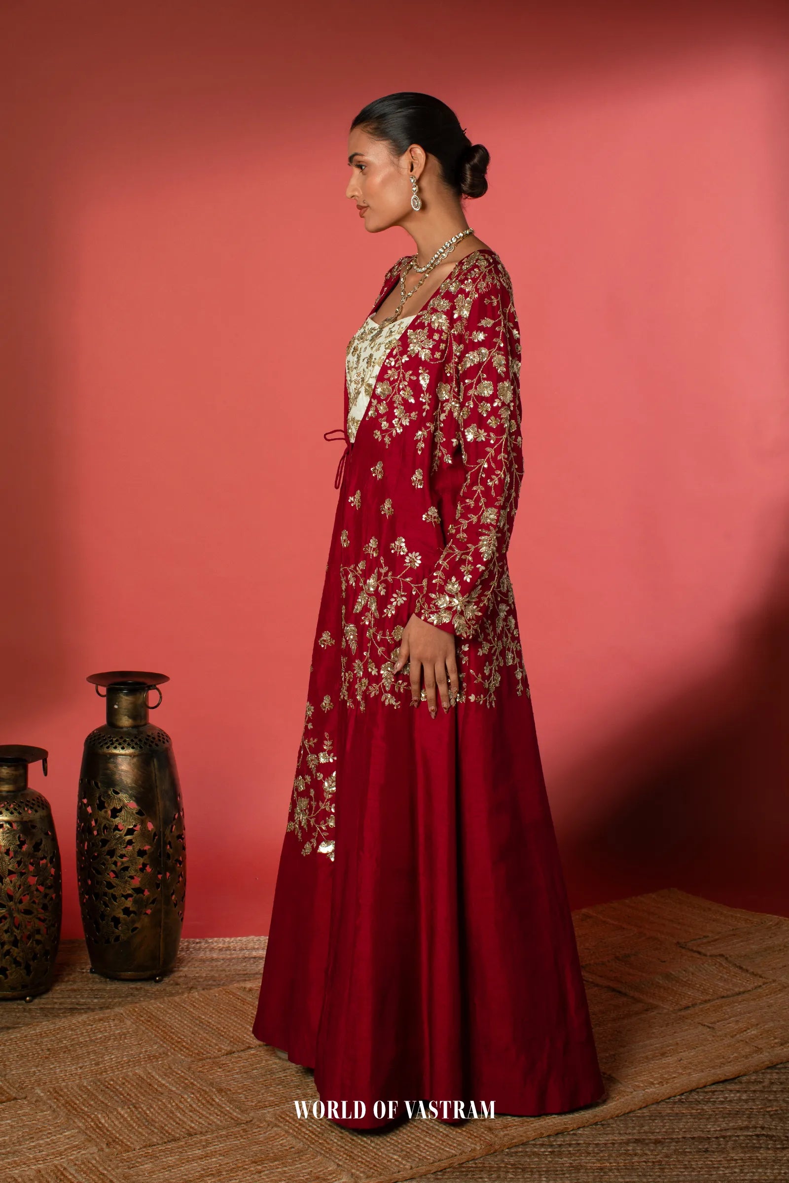 Gown Style Cape Dress