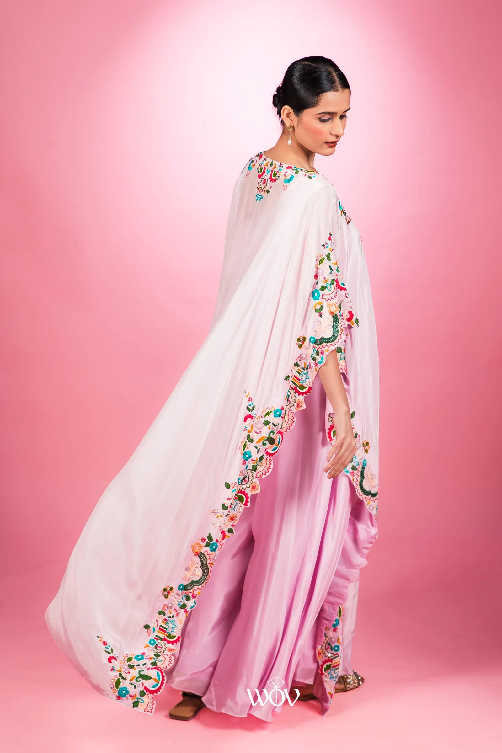 Baby Pink Kaftan Set