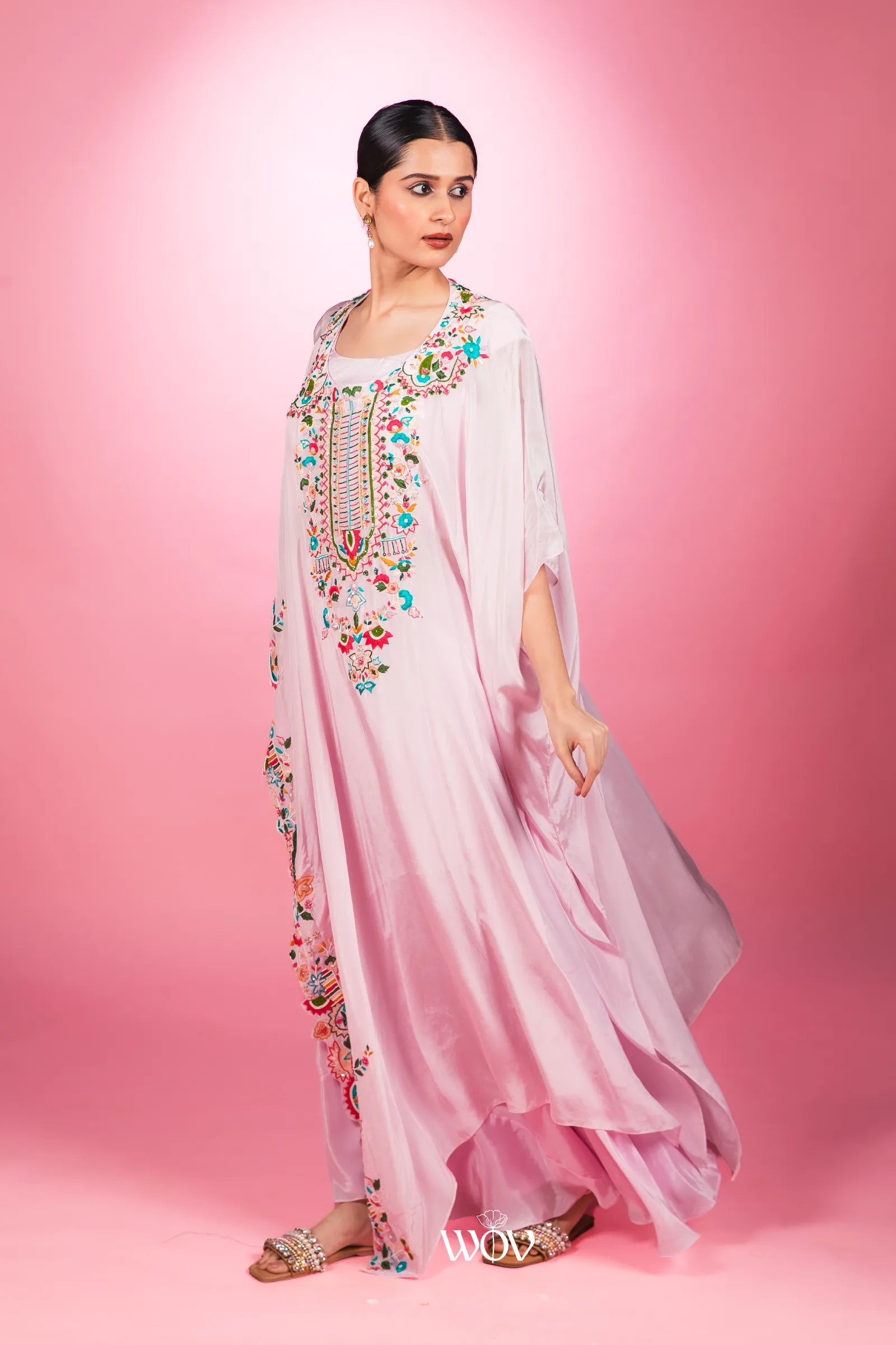 Baby Pink Kaftan Set