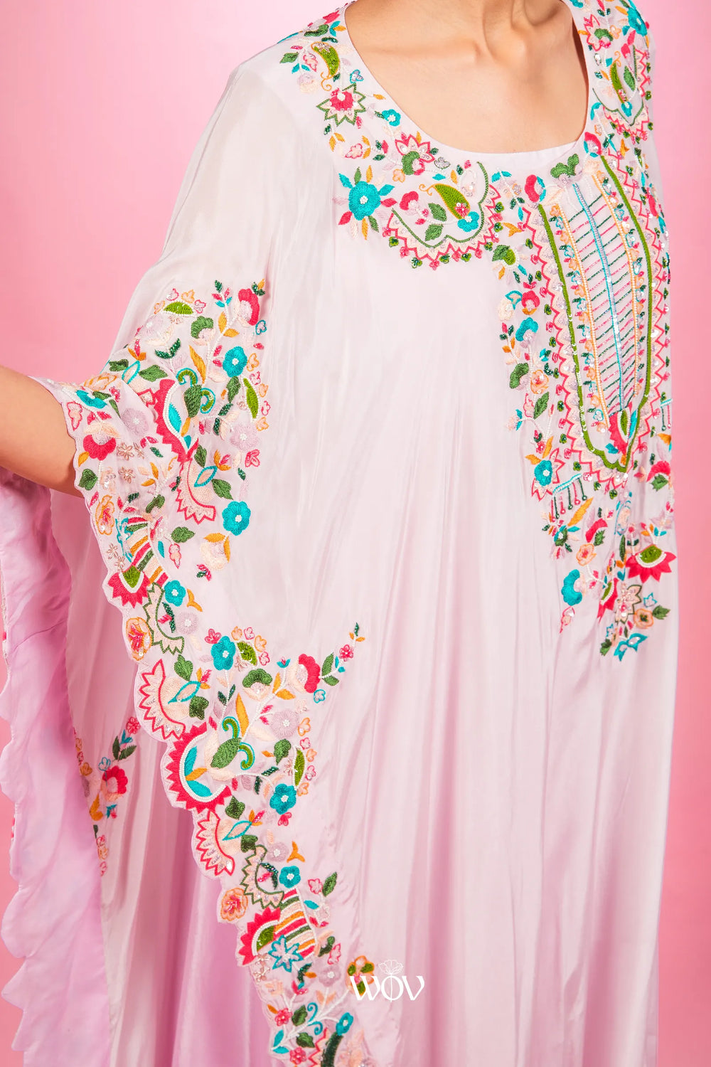 Baby Pink Kaftan Set