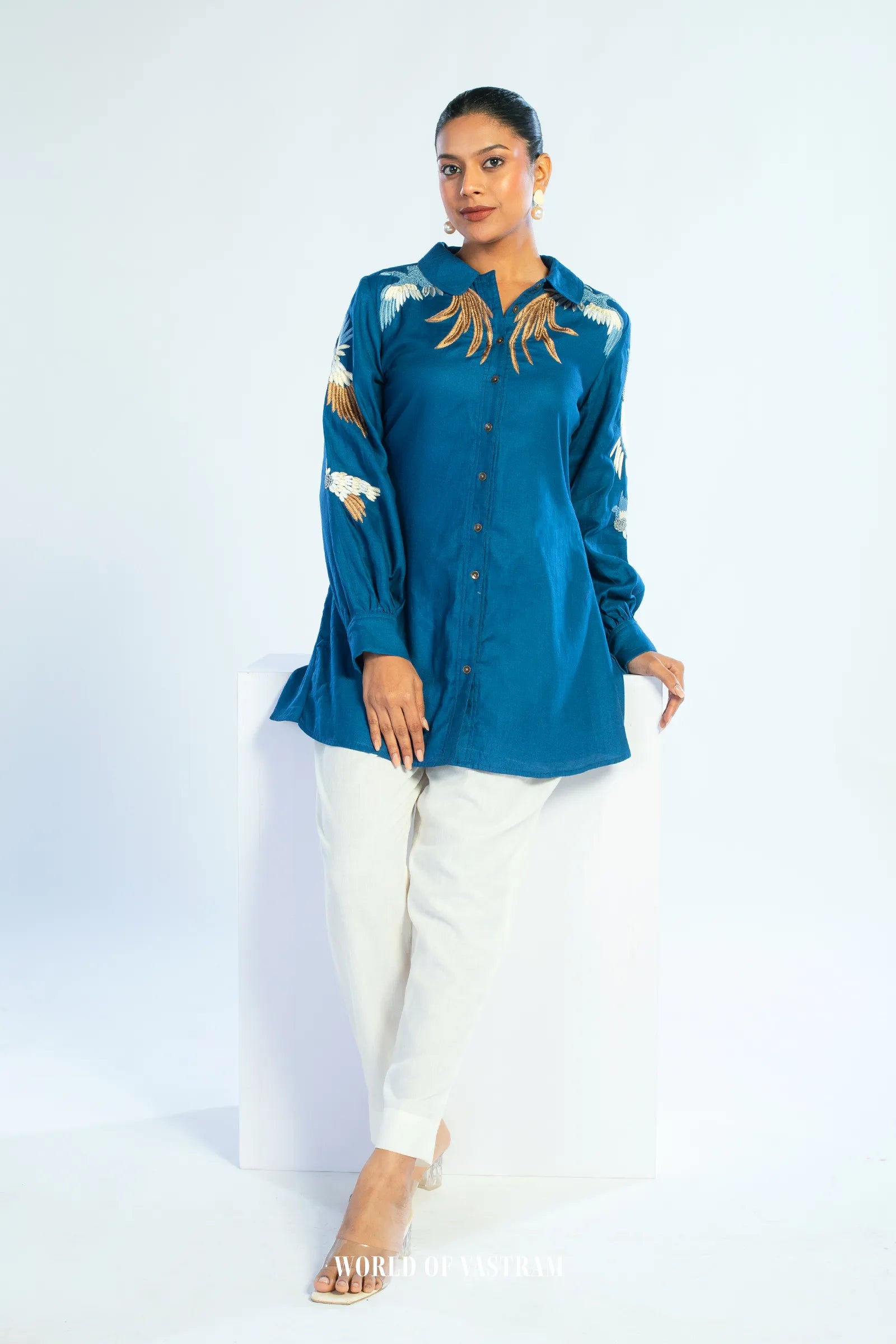 Sapphire Bloom top