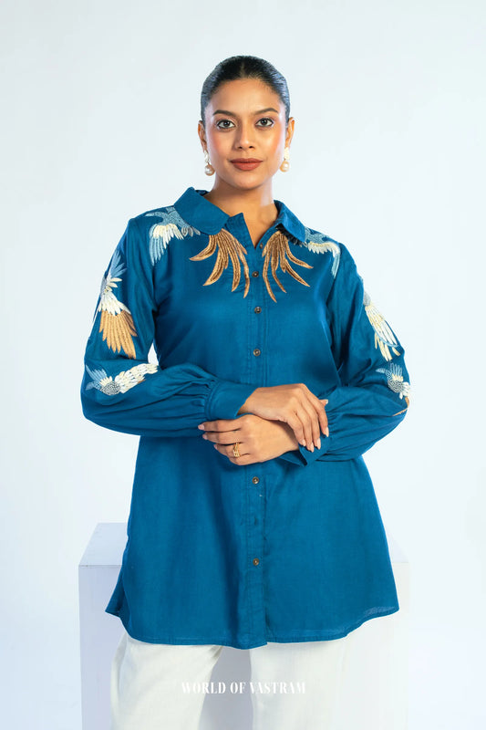 Sapphire Bloom top