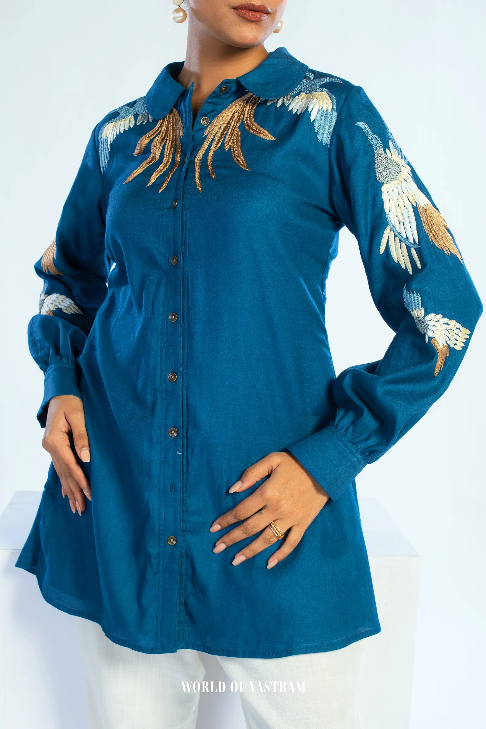 Sapphire Bloom top