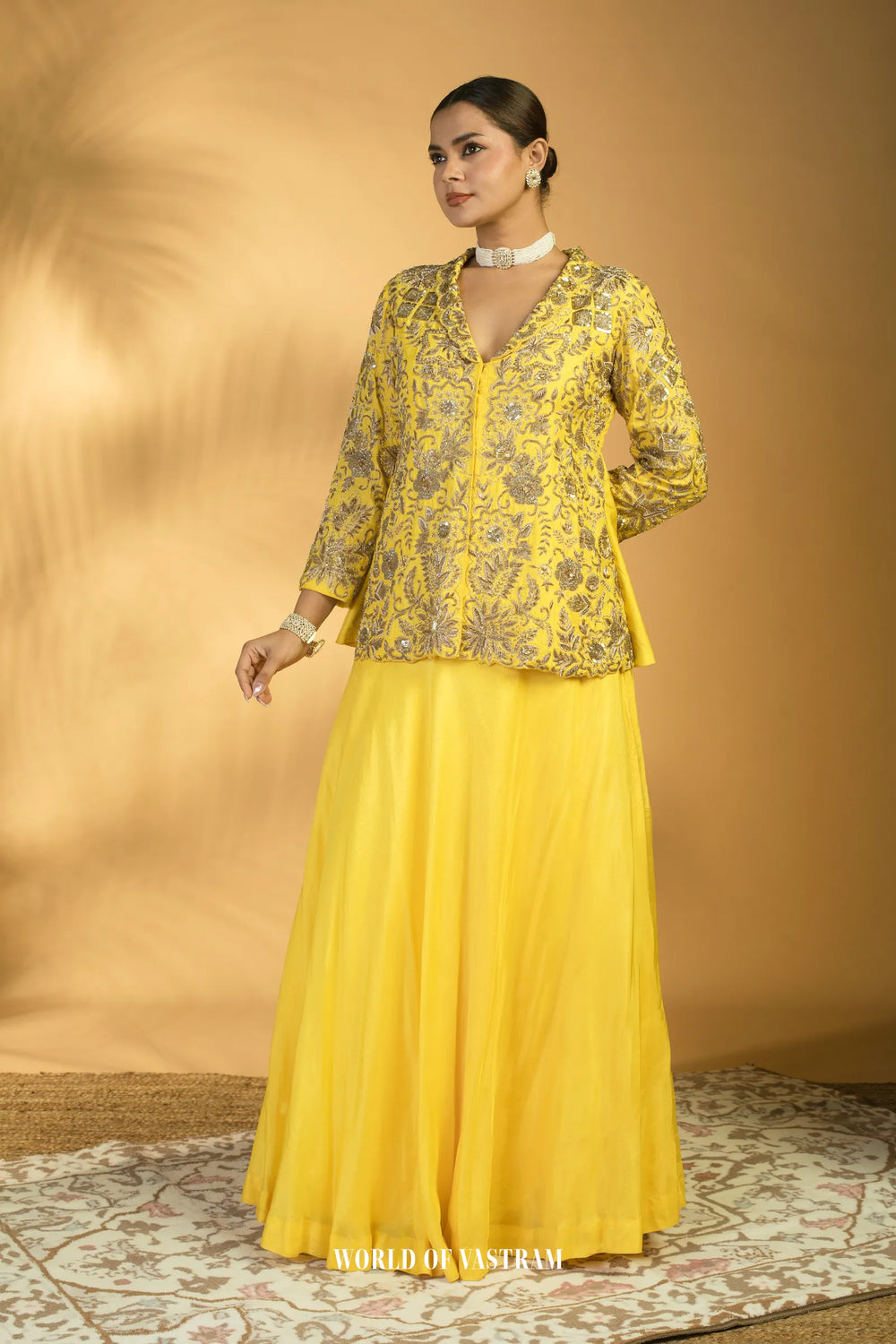 Vibrant yellow Lehenga Set