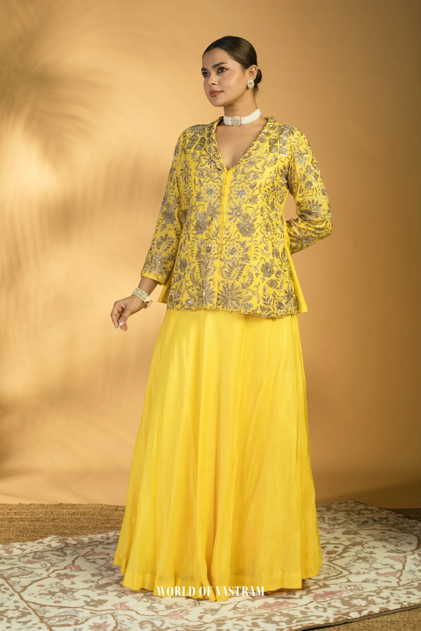 Vibrant yellow Lehenga Set