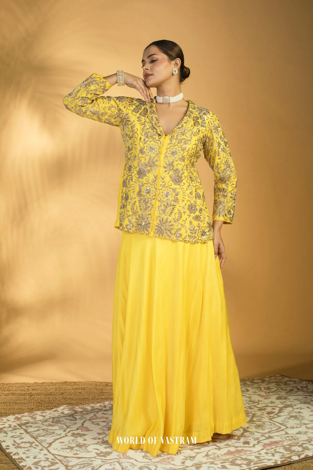 Vibrant yellow Lehenga Set