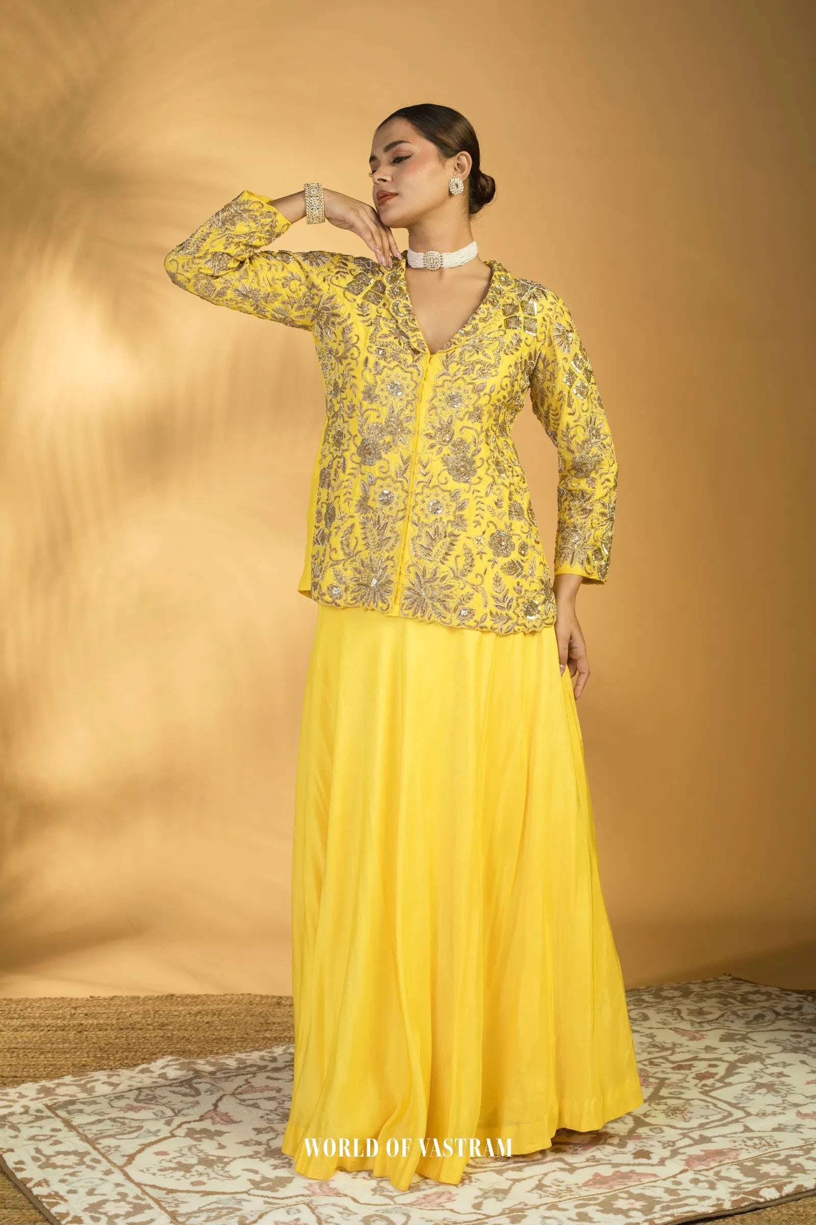 Vibrant yellow Lehenga Set