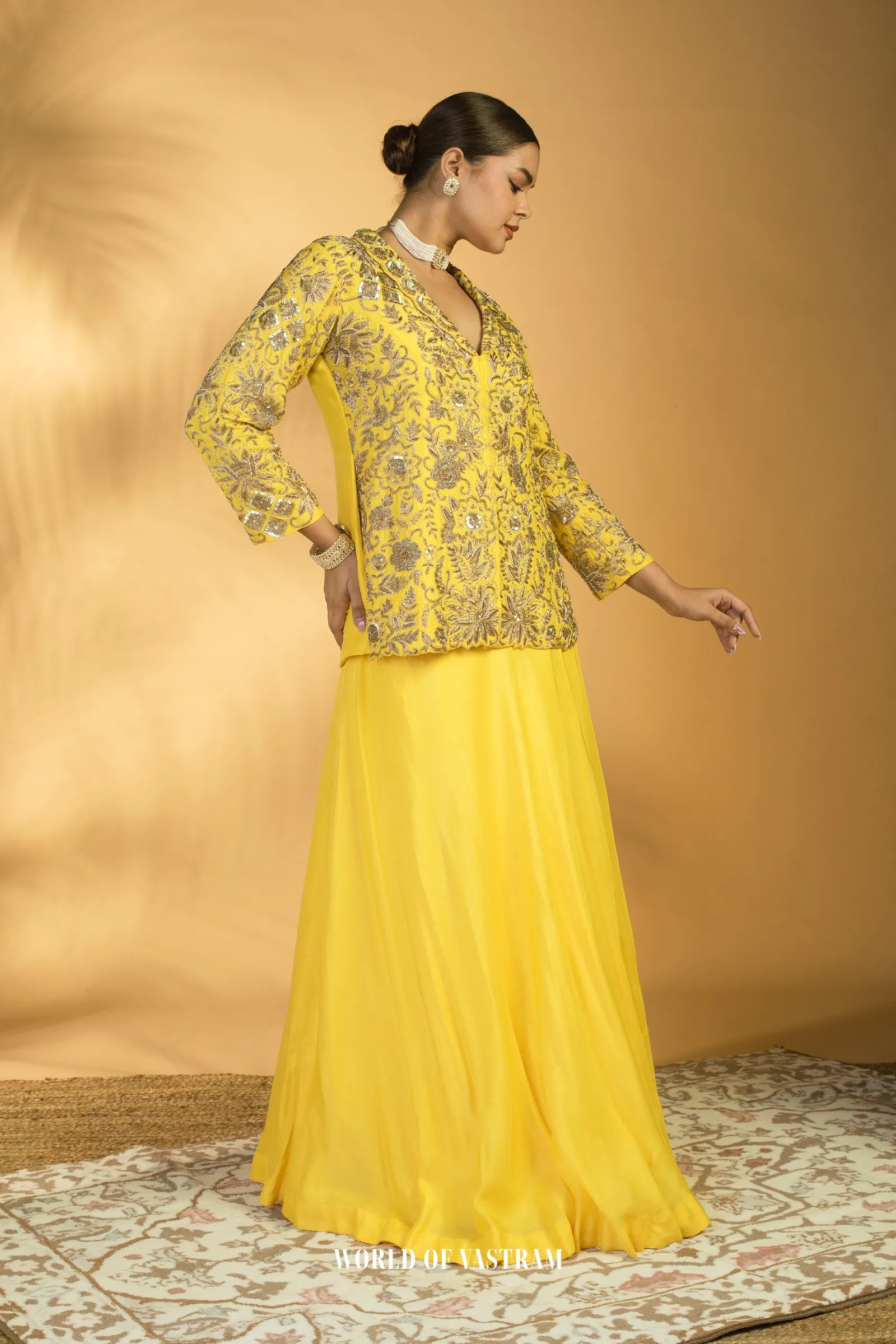Vibrant yellow Lehenga Set