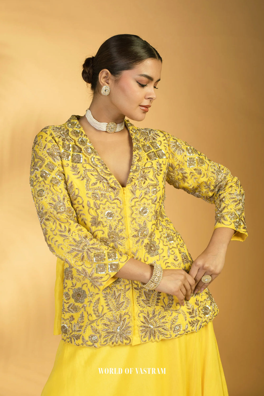 Vibrant yellow Lehenga Set