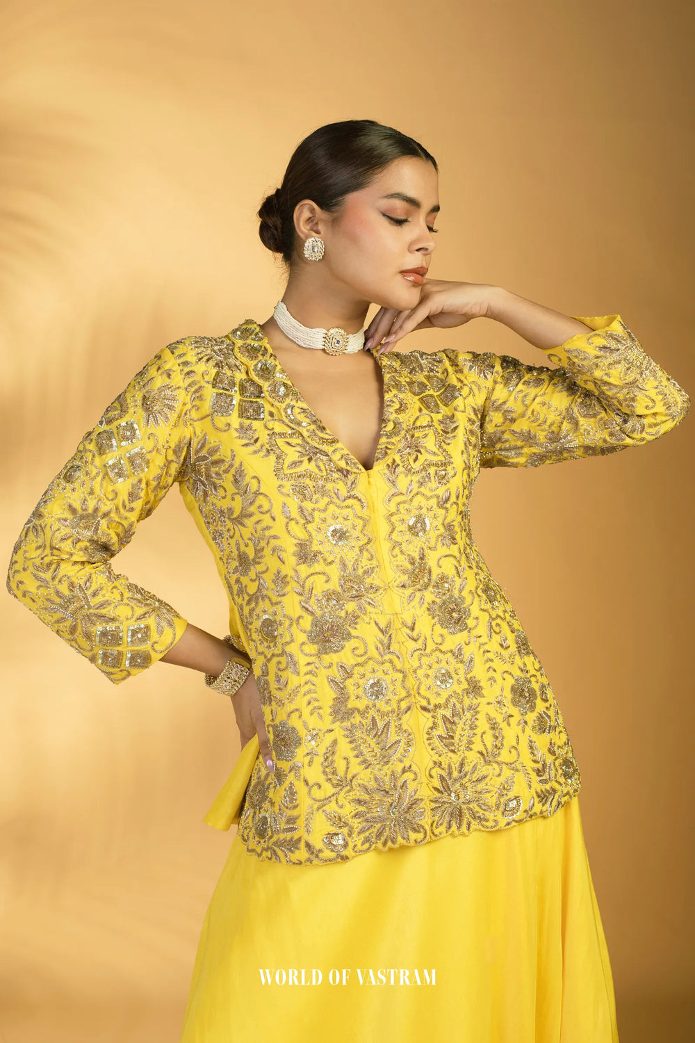 Vibrant yellow Lehenga Set