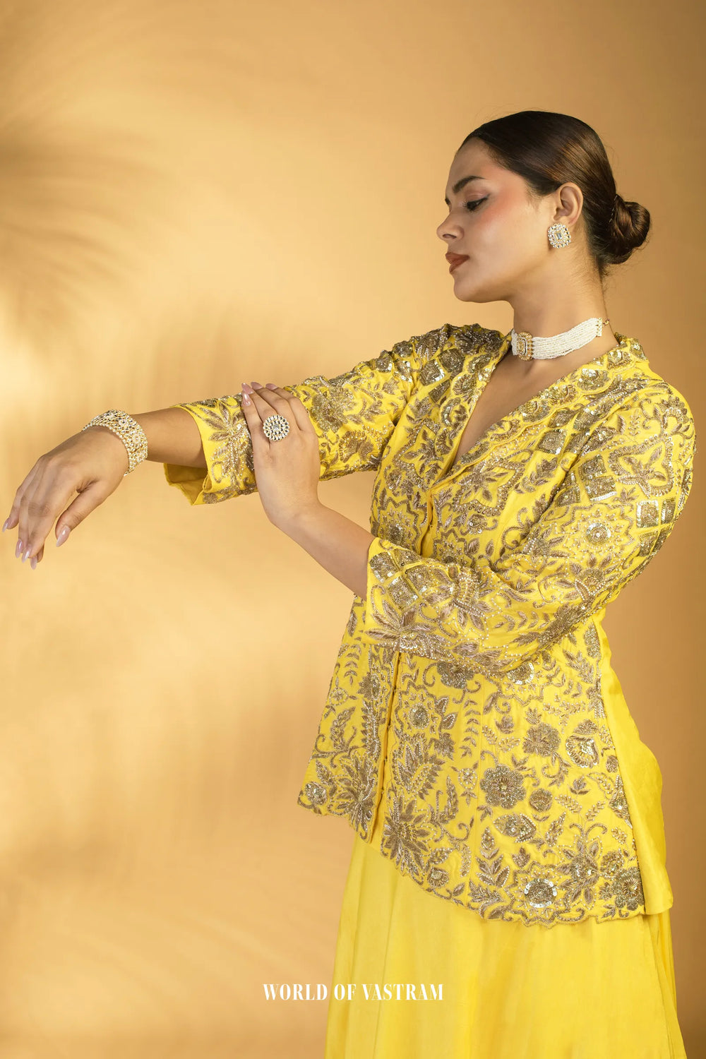 Vibrant yellow Lehenga Set