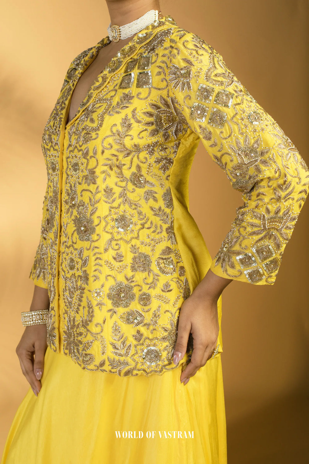 Vibrant yellow Lehenga Set
