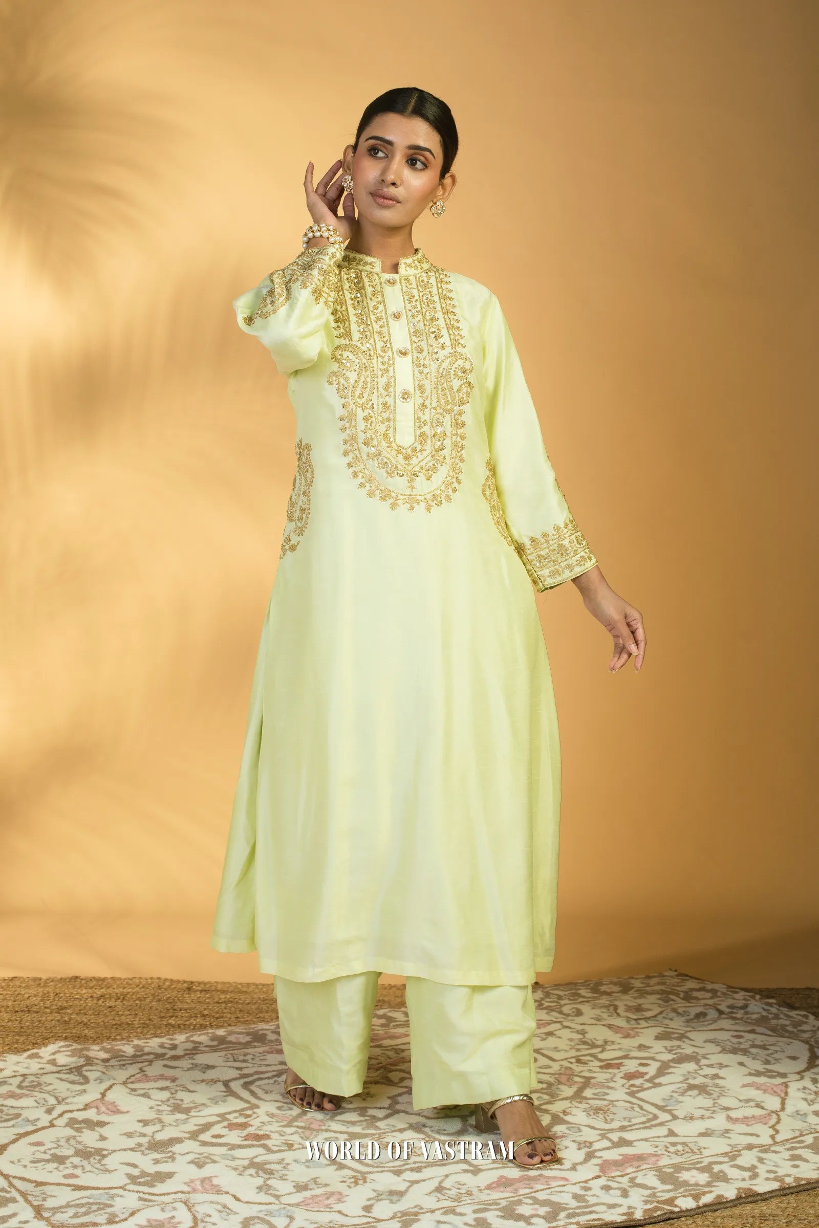 Pista Green Kurta Set