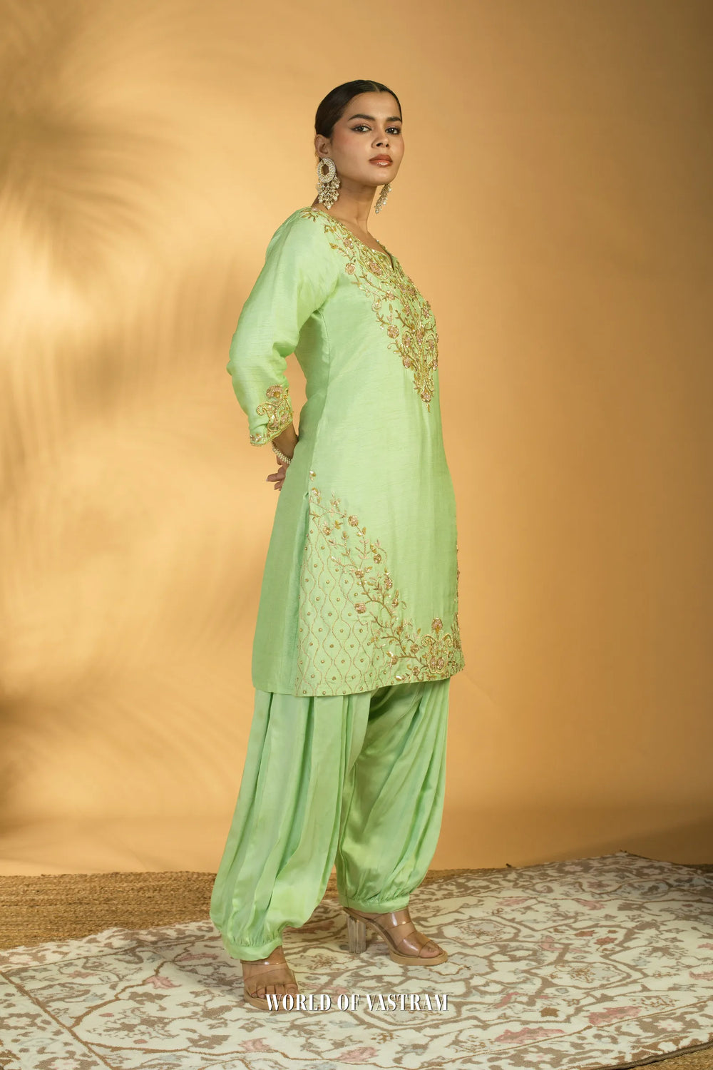 Mint Royale Dhoti Set