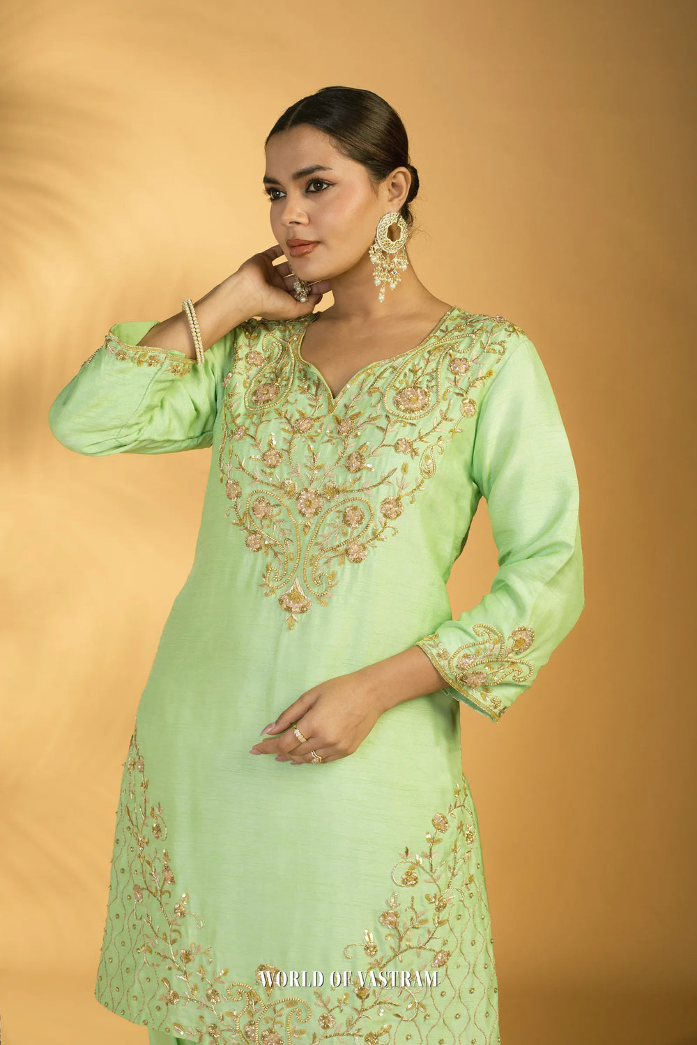 Mint Royale Dhoti Set