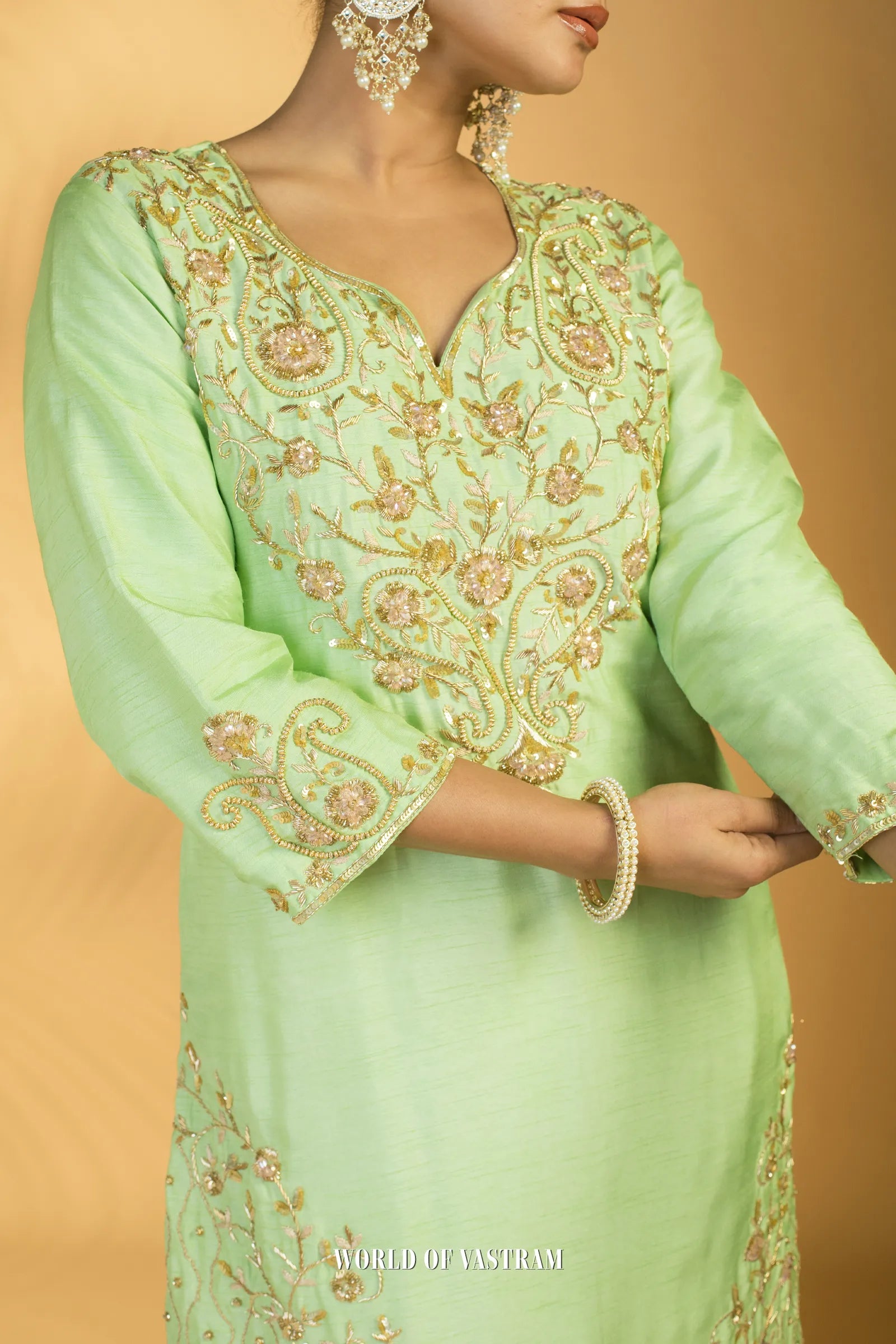 Mint Royale Dhoti Set