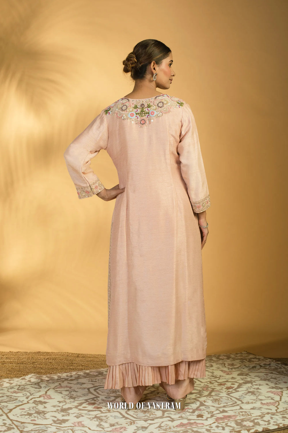 Peach Kurta Set