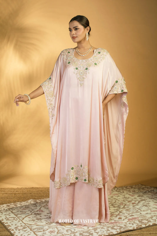 Blush Pink Kaftan Set