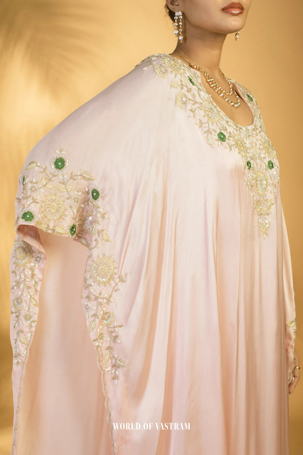 Blush Pink Kaftan Set