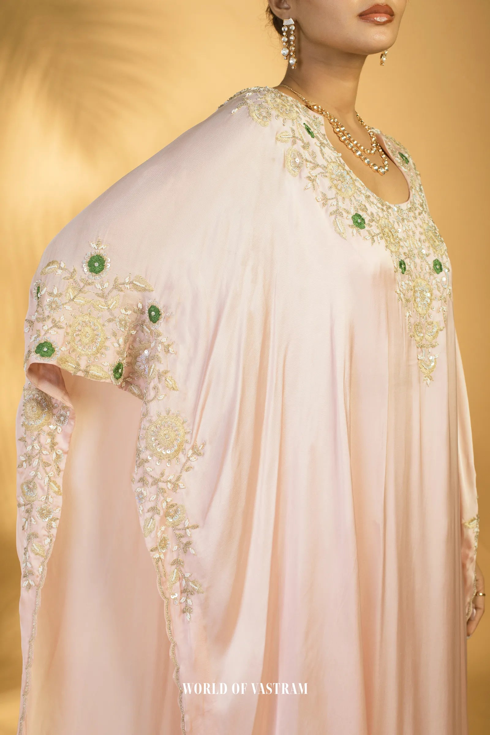 Blush Pink Kaftan Set