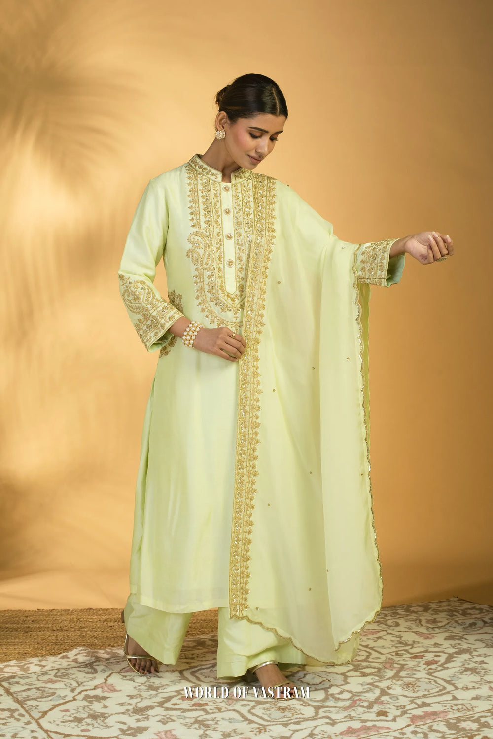 Pista Green Kurta Set