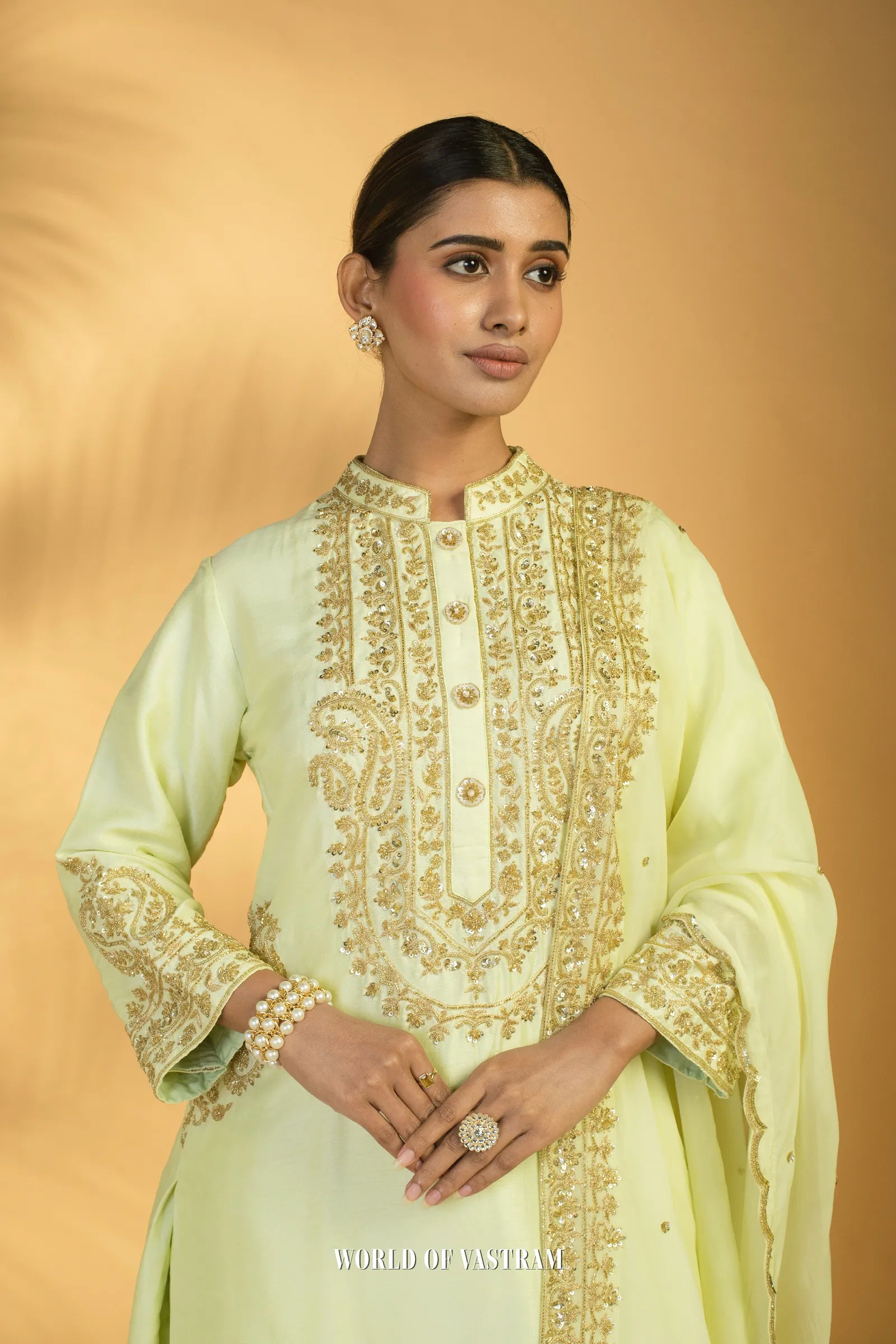 Pista Green Kurta Set
