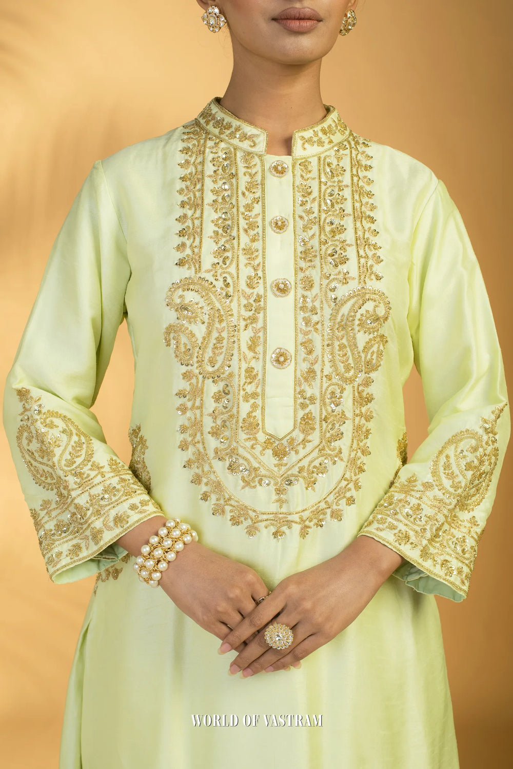 Pista Green Kurta Set