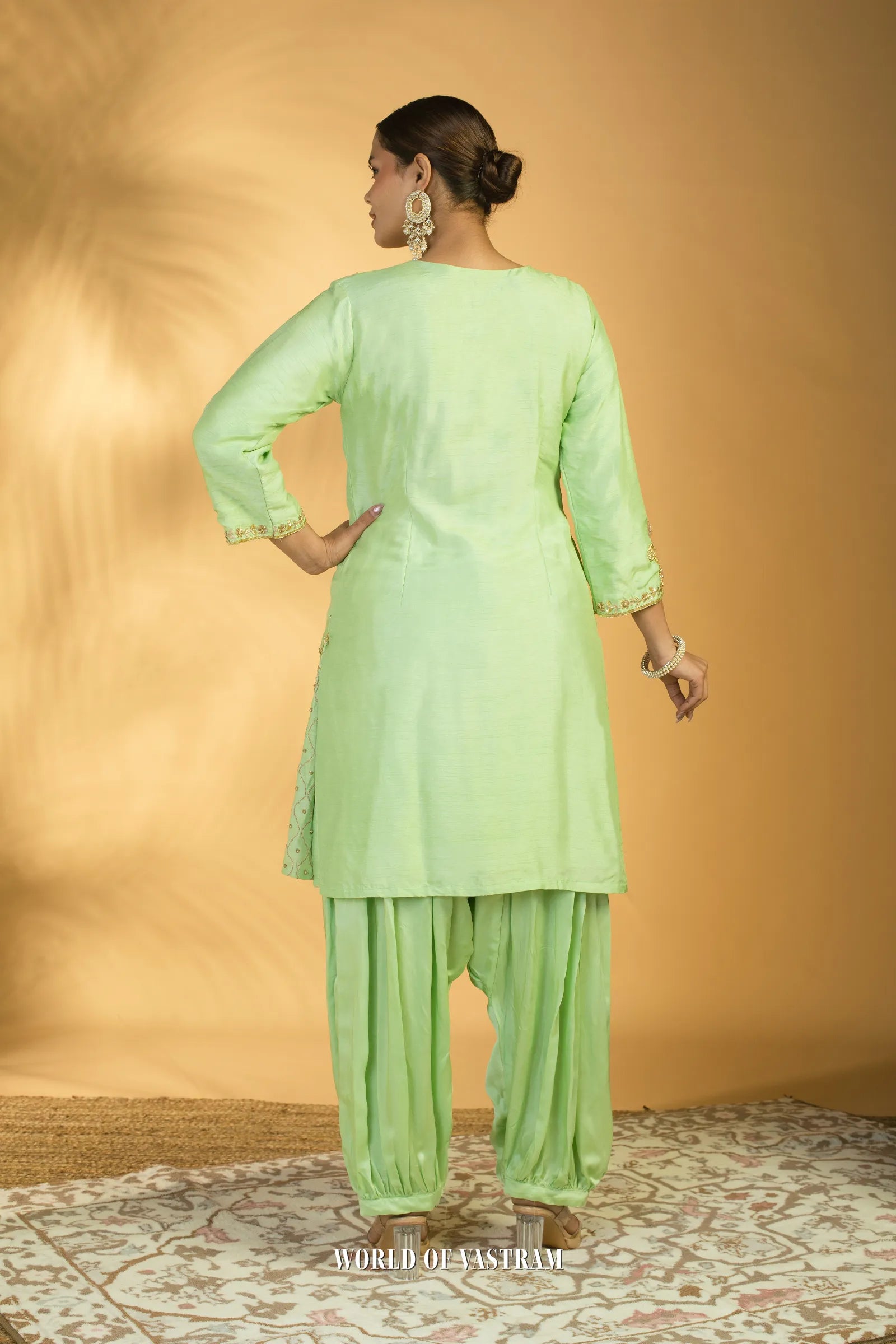 Mint Royale Dhoti Set